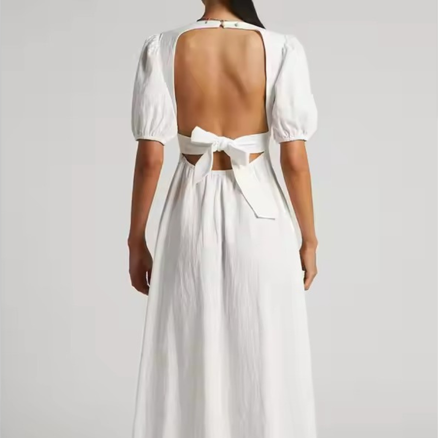 Deep V Long Dress