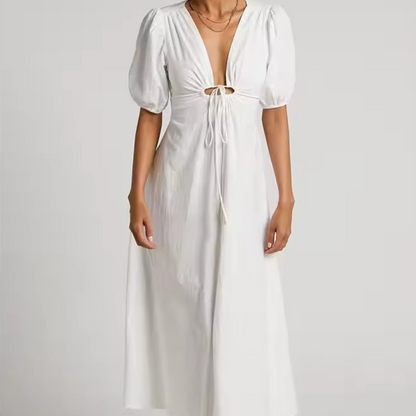 Deep V Long Dress