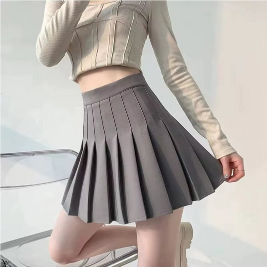 Pleated Mini Skirt